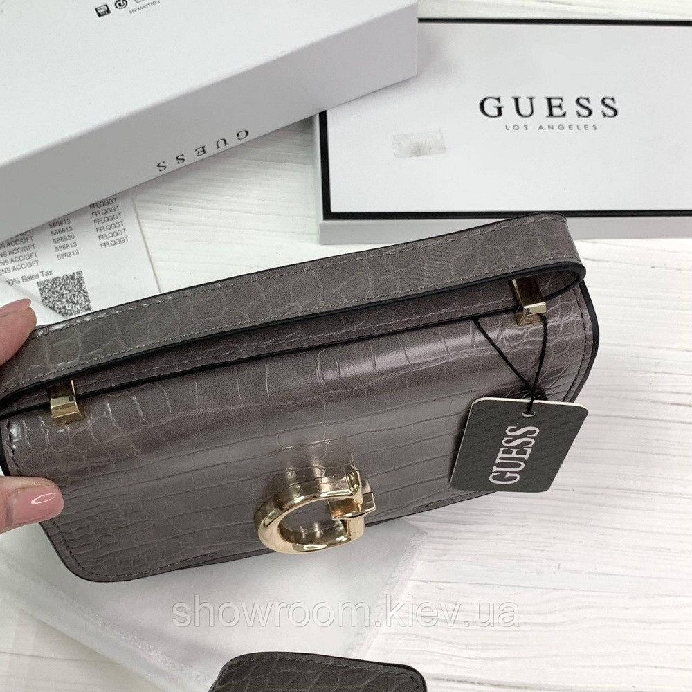 Небольшая сумочка на плечо Guess (6701) grey Киев - изображение 8