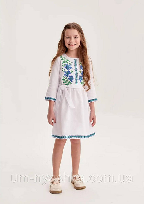 Дитяче плаття-вишиванка вишите плаття "Мальва" на зріст 98-146 Кривий Ріг - фото 3