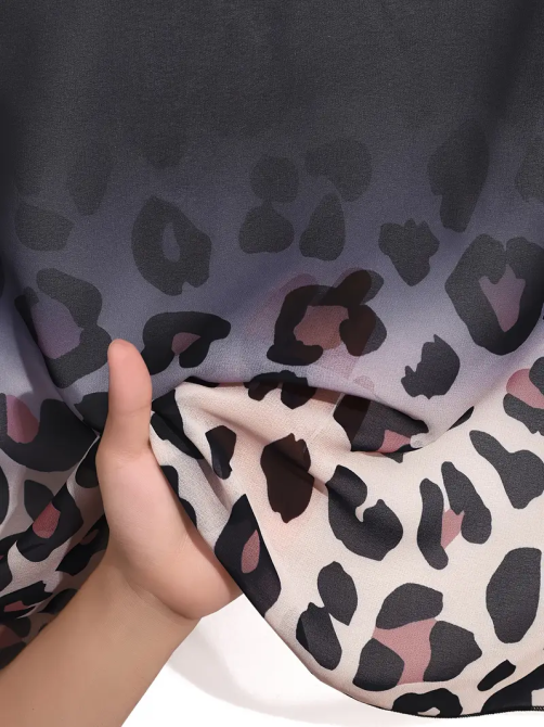 Чорний туніка з принтом пляжна довга 42/46 Чорний Харків - фото 3