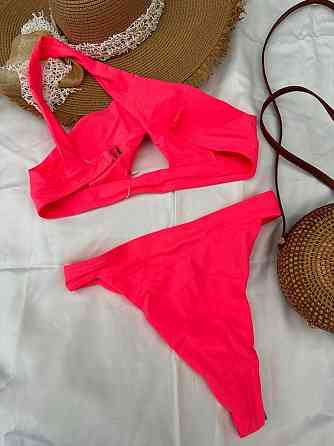 Жіночий роздільний купальник на одне плече Малиновий М Харків