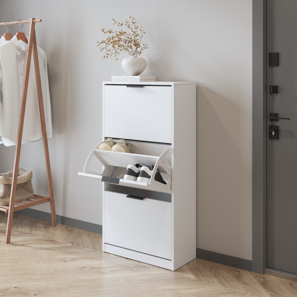 Тумба для взуття VAYS, в передпокій M-45 Бетон-Білий Львів - фото 2