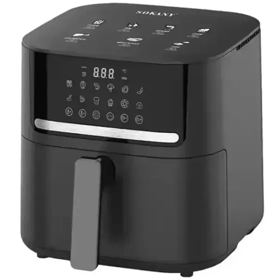 Аэрофритюрница Sokany SK-10040 1800Вт сенсорное управление, чаша с антипригарным покрытием 5 кг Одесса