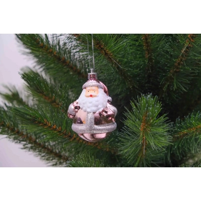 Ялинкова іграшка Chomik Санта, 2 шт, 8 см рожевий (5900779839229) Вінниця - фото 4