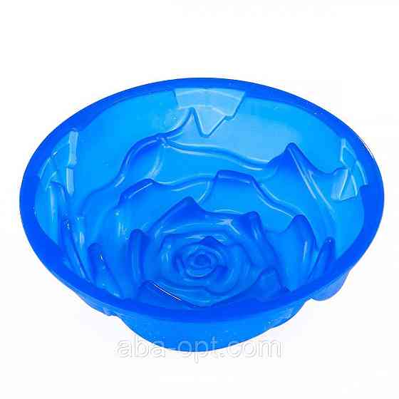 Силіконова форма " кекс троянда" Ø 16 H 6 см (шт) Одеса