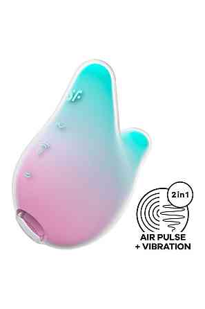 Вакуумный стимулятор с вибрацией Satisfyer Mermaid Vibes, мятно-розовый Sex Aura Киев