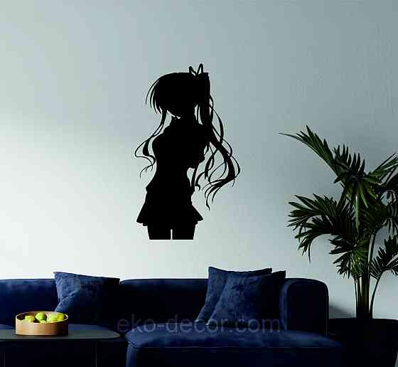 Декоративное настенное Панно «Девушка» Декор на стену 90*53 см, Черный Киев