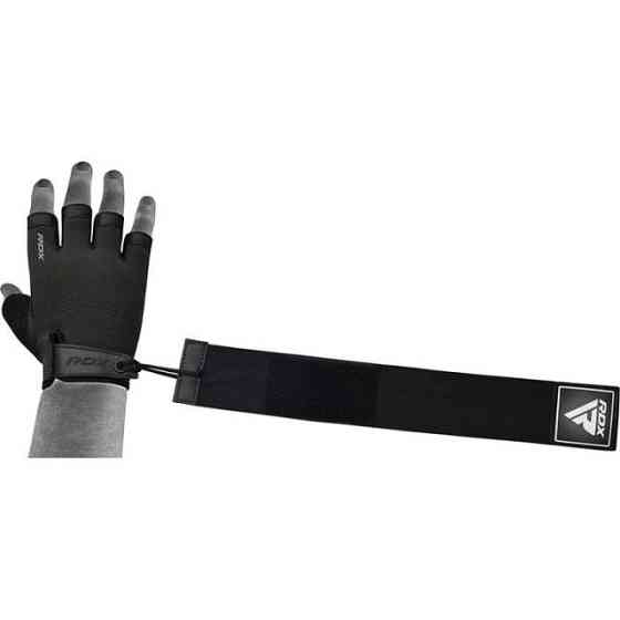 Перчатки для фітнесу RDX T2 Half Black PLUS-LX Кам'янське