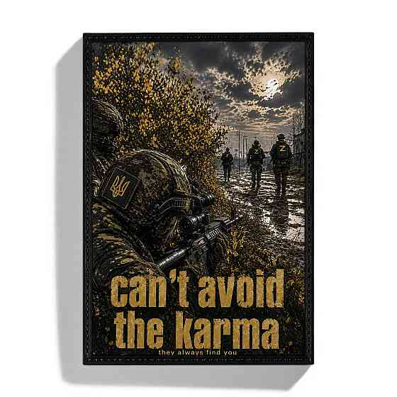 Патч / шеврон Карми не уникнути Can`t avoid the karma Запоріжжя