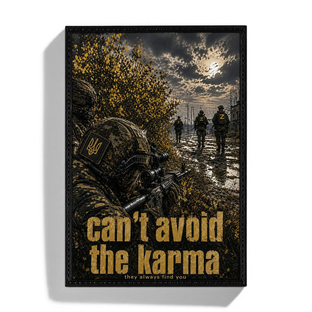 Патч / шеврон Карми не уникнути Can`t avoid the karma Запоріжжя - фото 1