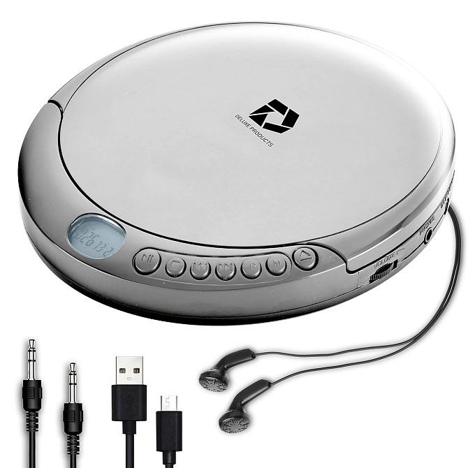 Портативний CD-програвач Deluxe Products DP-PCD-001 РК-дисплей Дніпро - фото 1