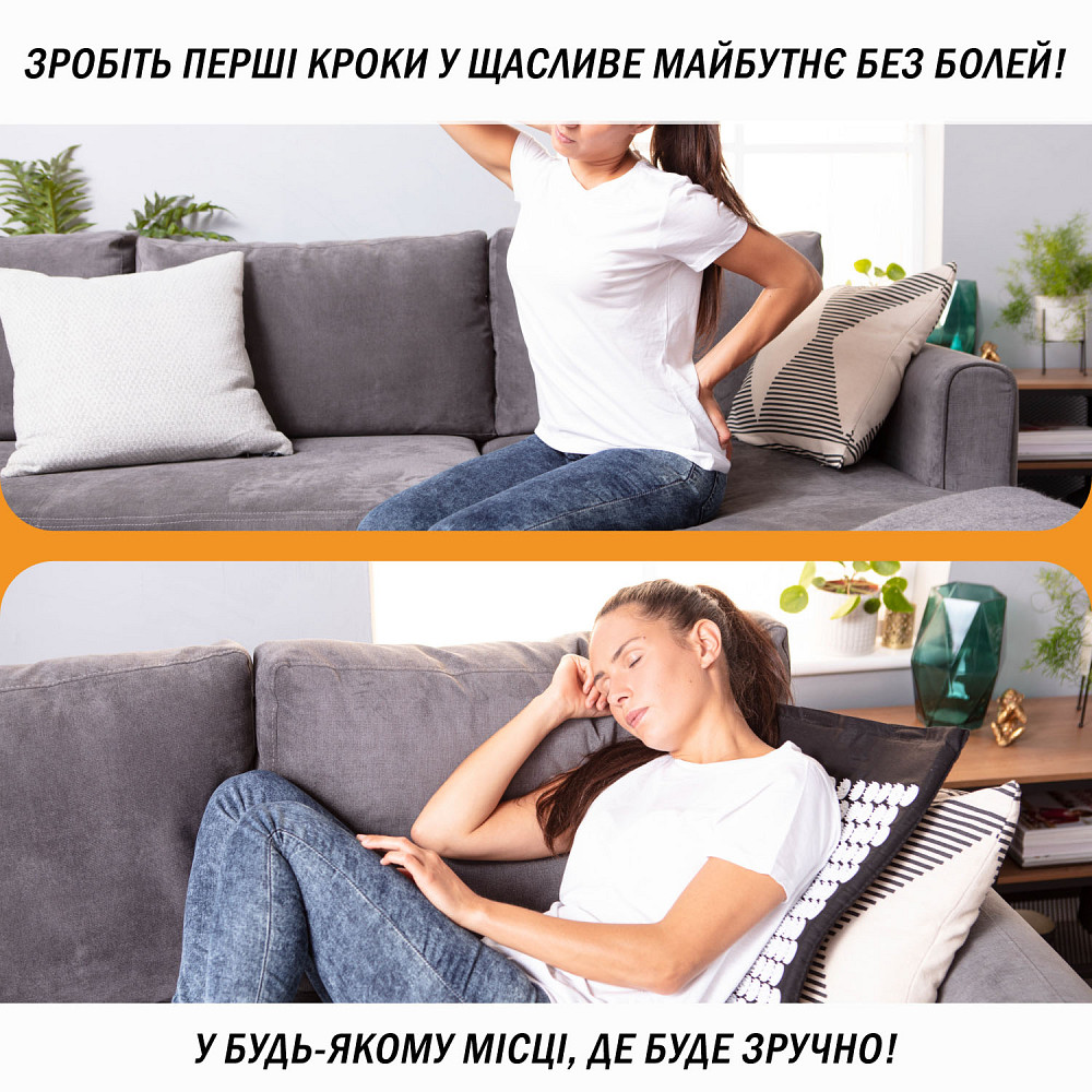 EasyFit Масажний килимок Easyfit з подушкою (аплікатор Кузнєцова) Фіолетовий Київ - фото 2