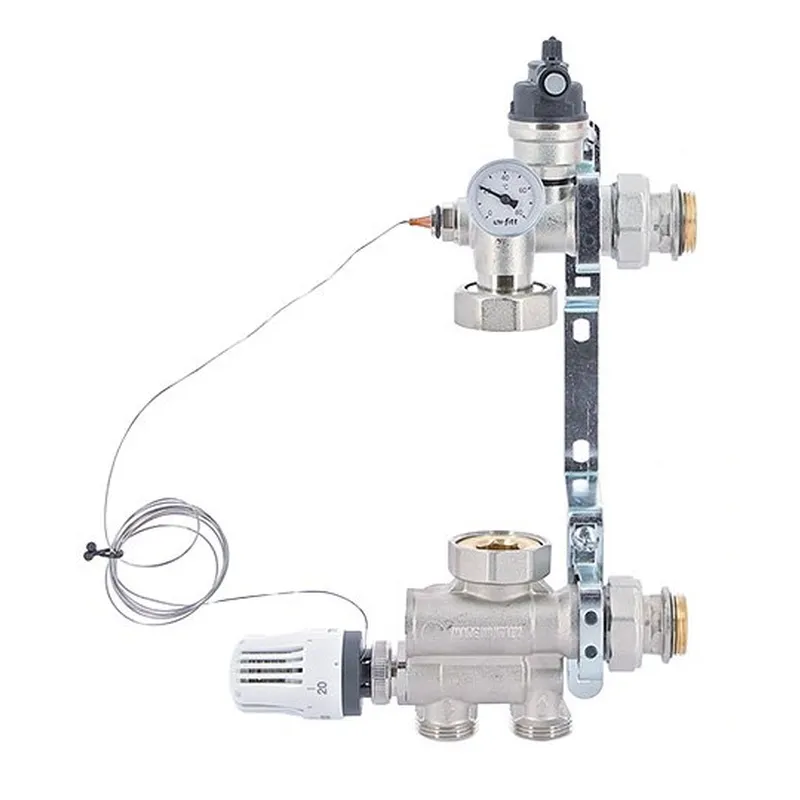 Насосно-змішувальний вузол теплої підлоги, нижн.підключ., без насоса Europroduct EP.1021 (EP6067) Київ - фото 1