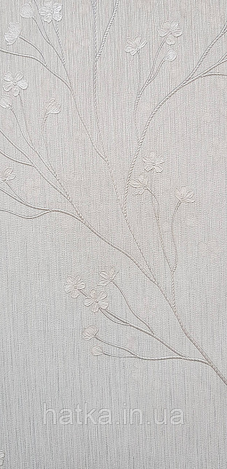 Шпалери вінілові на флізеліні Grandeco Anita 1,06х10 гілки квіти екостиль м'ятні Київ - фото 3