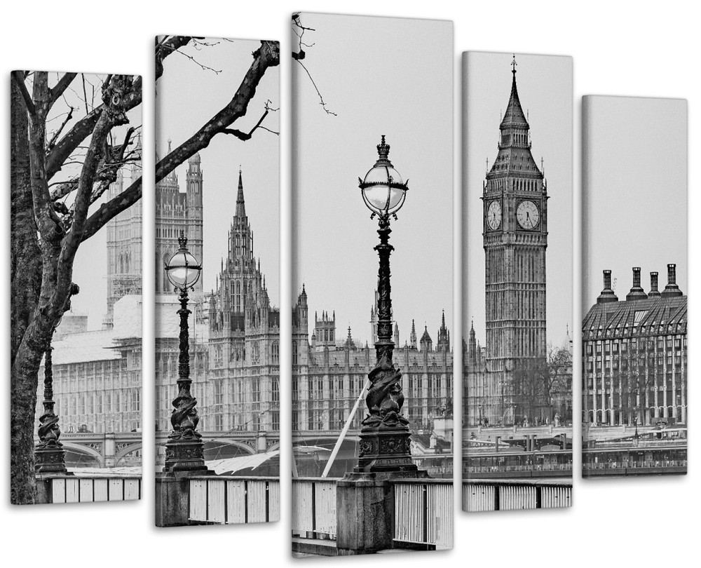 Модульная картина Набережная в Лондоне Art-324_5 ( 80х118см ) 105x150 см Киев - изображение 1