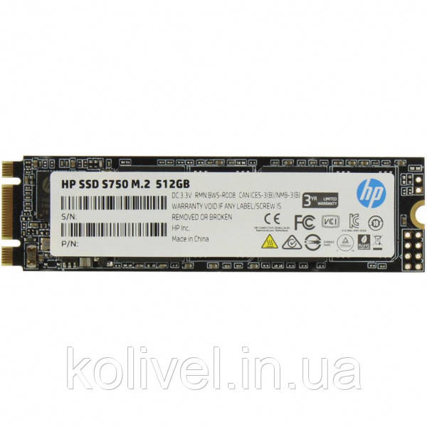 SSD 512Gb HP S750 M.2 2280 SATA III 3D NAND TLC (16L56AA) Киев - изображение 1