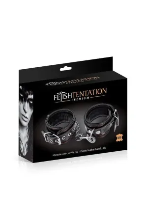 Наручники Fetish Tentation Premium Patent leather handcuffs Львів