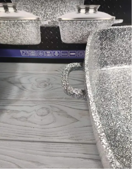 Набор квадратных казанов UNIQUE UN-5501 6 предметов Одесса - изображение 8