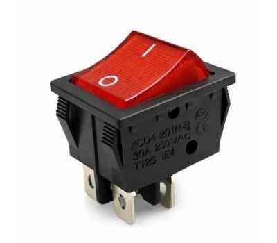 Кнопка широка червона на 4 контакти Харків