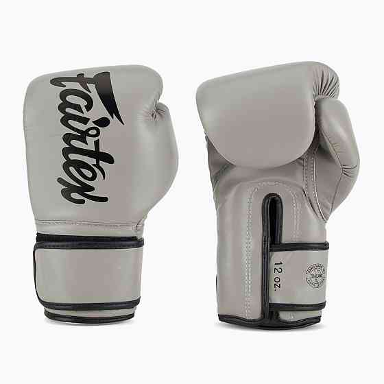 Боксерські рукавиці Fairtex BGV14 Grey 10 унцій (бинти в комплекті) Каменское