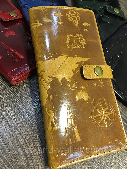 Красивый кожаный тревел-кейс песочного цвета Hi Art Киев - изображение 1