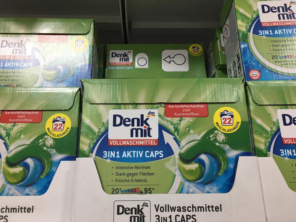 🇩🇪 Denkmit 3в1 Aktiv Caps (22 шт) | Капсули для прання з Німеччини | Глибока чистота + анти-плями + свіжість Київ - фото 1