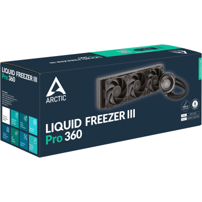 Система жидкостного охлаждения Arctic Liquid Freezer III Pro 360 (Black) (ACFRE00180A) Винница - изображение 12