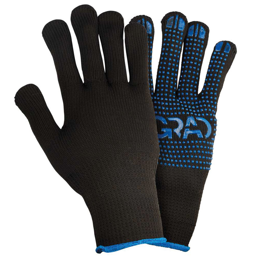 Grad Перчатки трикотажные с точечным ПВХ покрытием утепленные р10 (черные) КРАТНО 12 парам GRAD Киев - изображение 4
