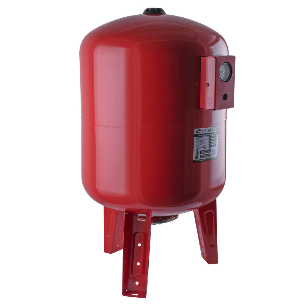 Бак Optima cal-pro для систем отопления 100л 10bar вертик. ( с манометром ) Киев - изображение 2