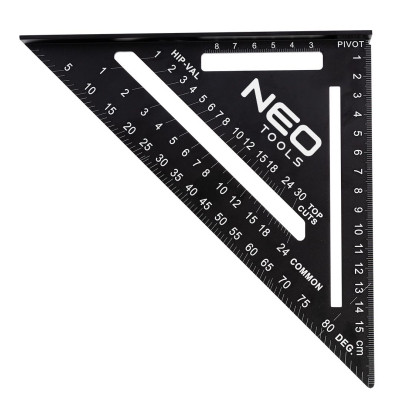 Угольник Neo Tools 15 см, 18.3x18.3x2.2 см, 45 і 90° (72-102) Винница - изображение 1