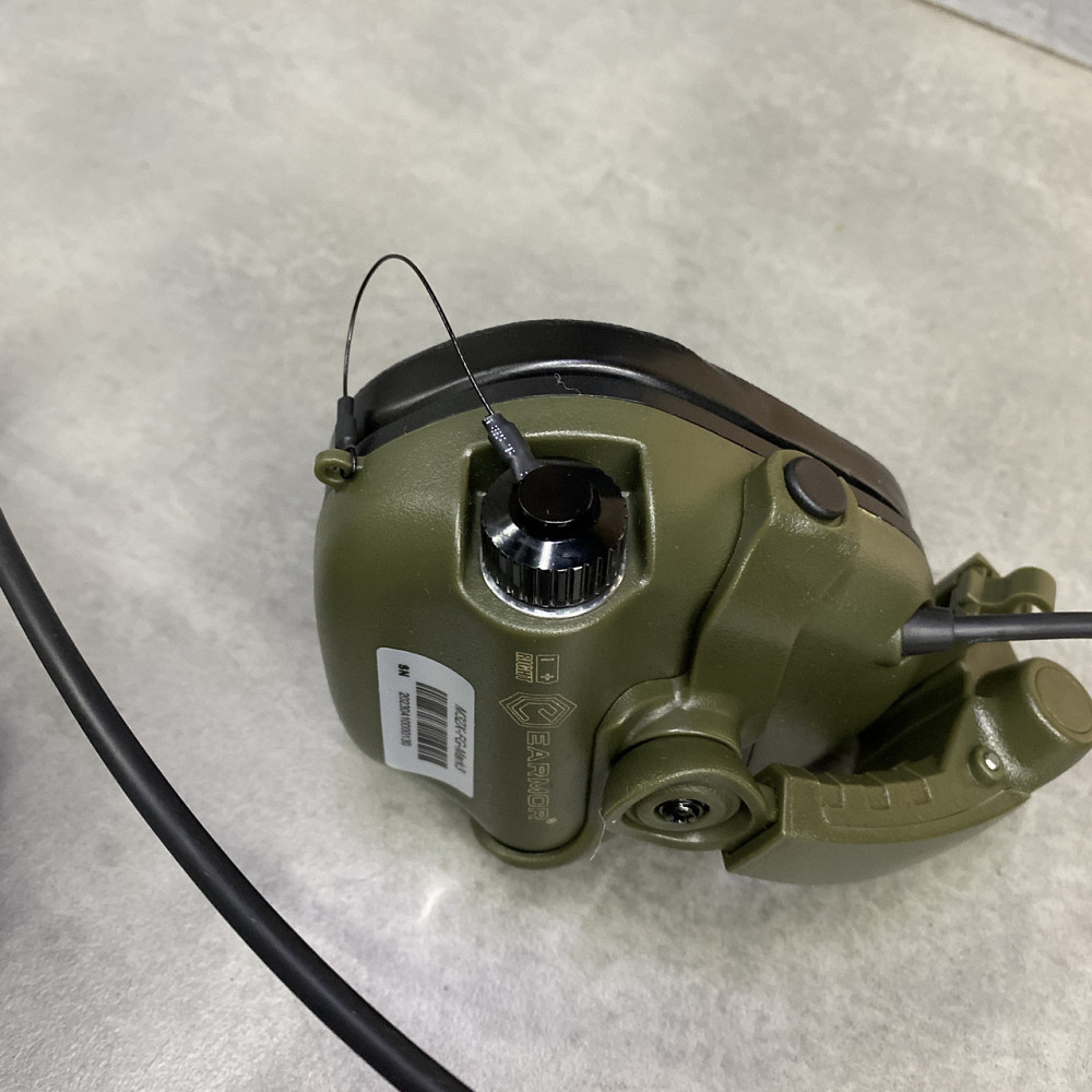 Наушники тактические Earmor M32X Mark3, активные, с креплением на шлем и съёмным микрофоном, цвет Олива Solmir Киев - изображение 6