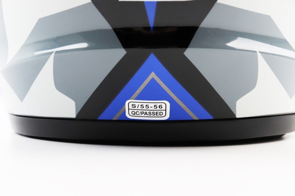 Шолом модуляр, закритий з відкидним підборіддям+відкидні окуляри BLD-159 S (55-56см), ЧОРНО-СИНІЙ Київ - фото 8