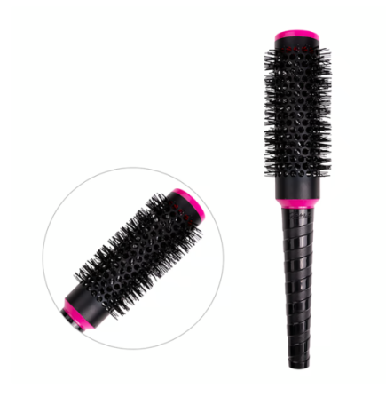 Браш расческа Janeke Spiral L 52 мм черный с розовым Славянск