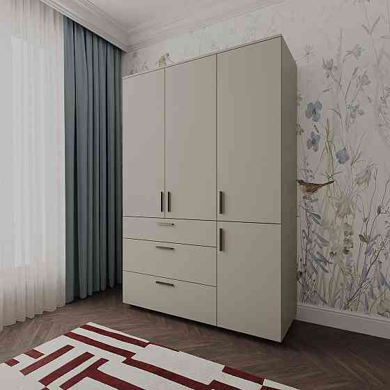 Шафа для одягу Doros Торн Кашемір 3 ДСП/3Ш (полиці) 135х51.6х200 (DRS-012060) Львів