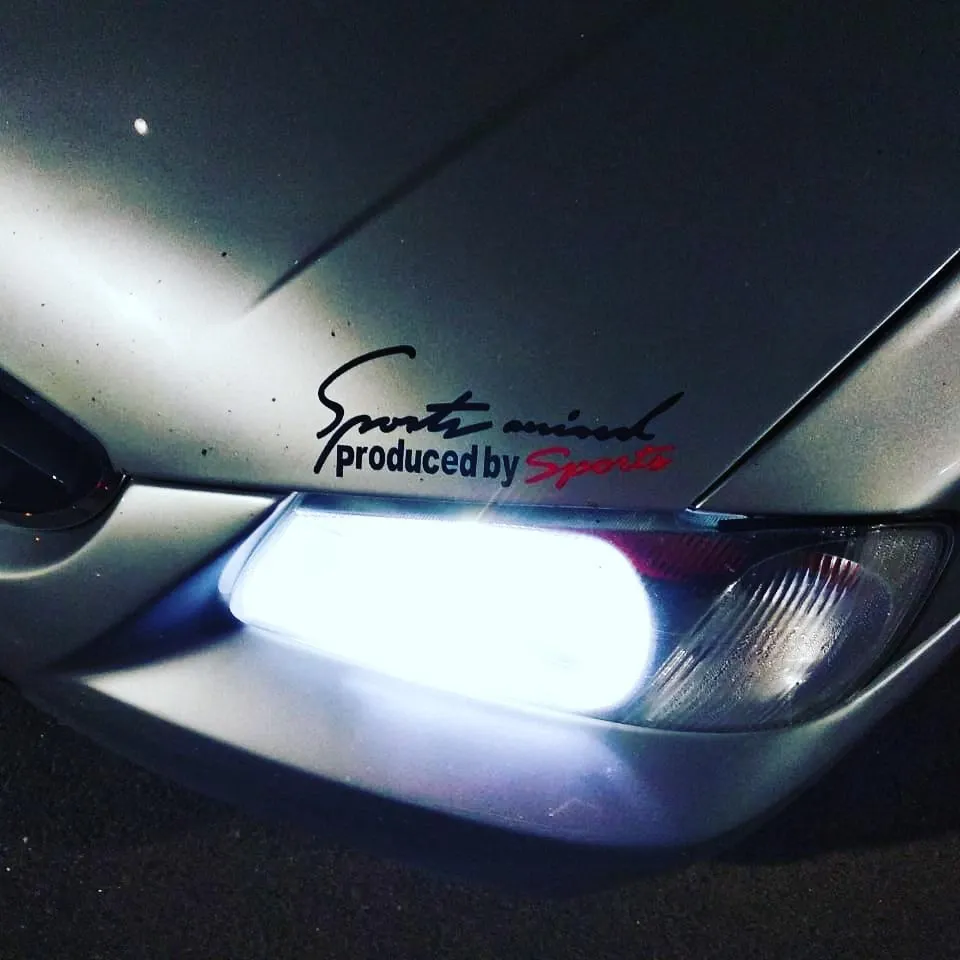 Наклейка на авто Чёрная с Красным Sport mind produced by sports Киев - изображение 2