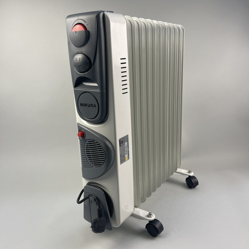 Обогреватель масляный Nikura 2900Вт напольный (11 секций) Винница - изображение 3