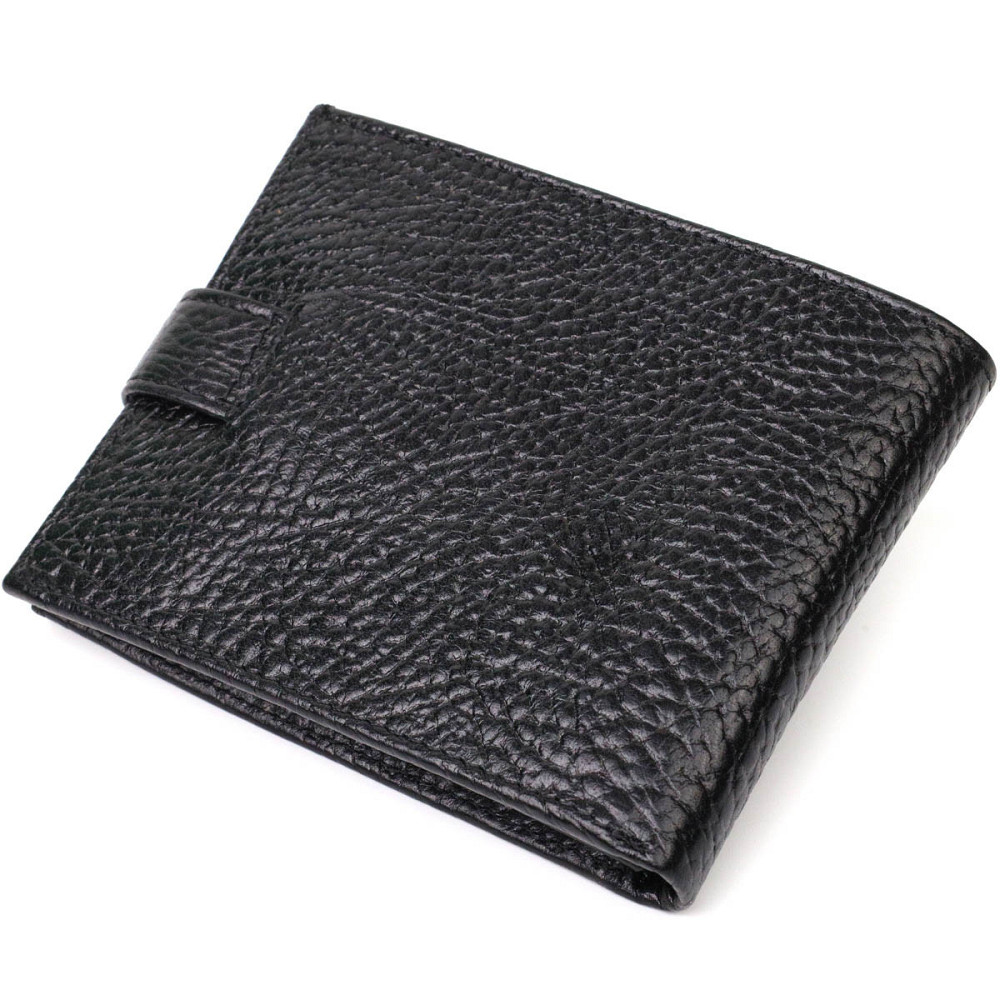 Стильный мужской кошелек горизонтального формата из натуральной кожи Tony Bellucci 22015 Черный Киев - изображение 2