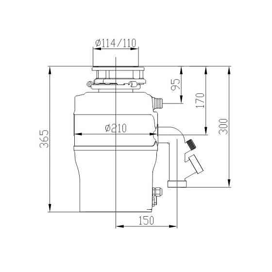 Подрібнювач харчових відходів Koer FWD-02-0,75 - SILENT    ( KR4913 ) 28004 Харьков