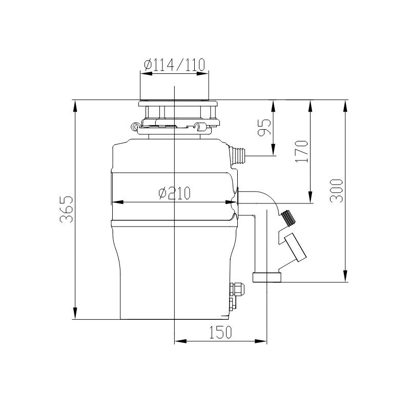 Подрібнювач харчових відходів Koer FWD-02-0,75 - SILENT    ( KR4913 ) 28004 Харьков - изображение 2
