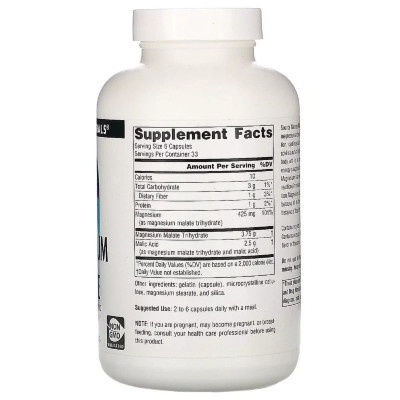 Мінерали Source Naturals Магній малат, Magnesium Malate, 200 капсул (SNS-01600) Вінниця - фото 2