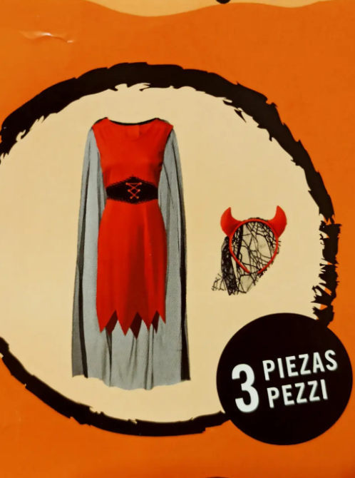 Плаття на Хеловін Наречена Диявола жіноче червоно-чорний Київ - фото 3