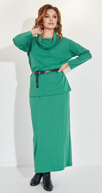 Костюм із джерсі зі спідницею (48) Київ - фото 1