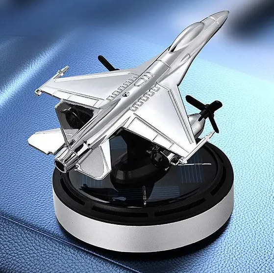Ароматизатор для автомобиля Истребитель B2 f16 на солнечной батарее Серебристый Винница