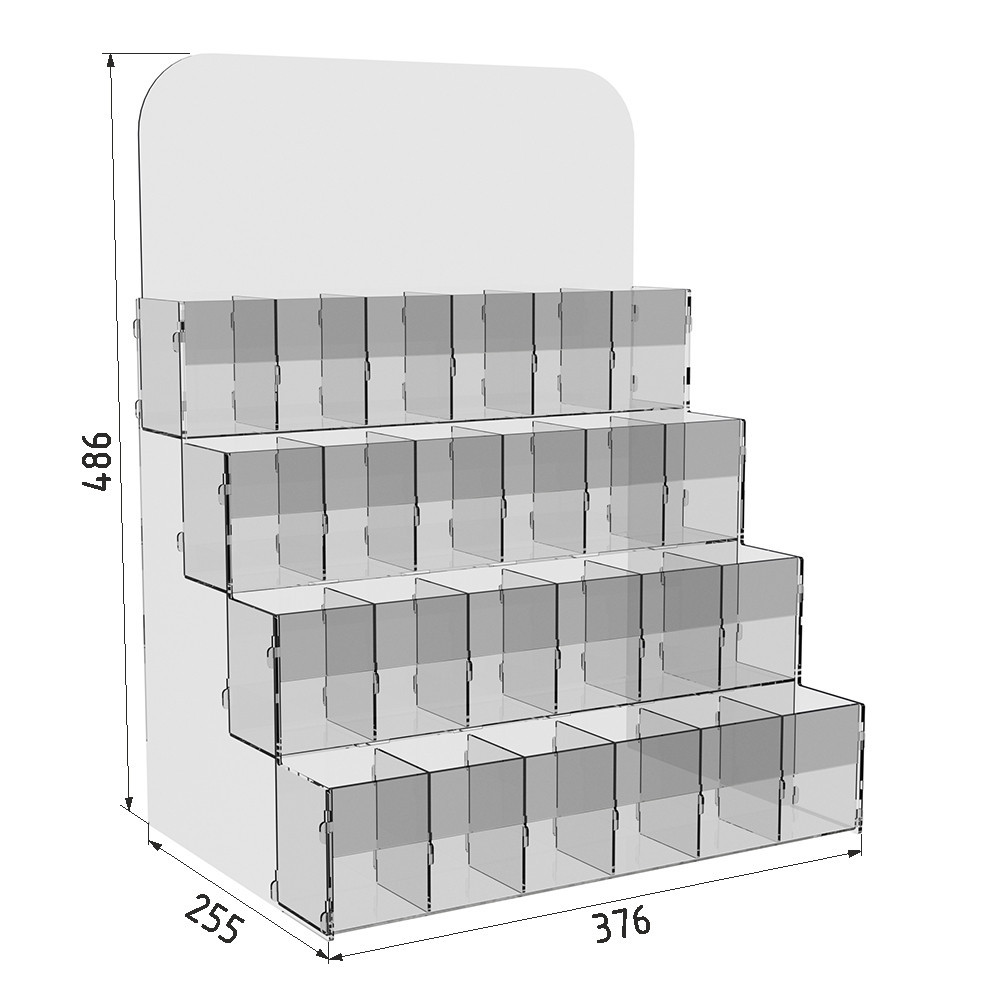 Подставка EKOSTAR для ручек и карандашей 4 яруса на 24 ячейки Киев - изображение 4