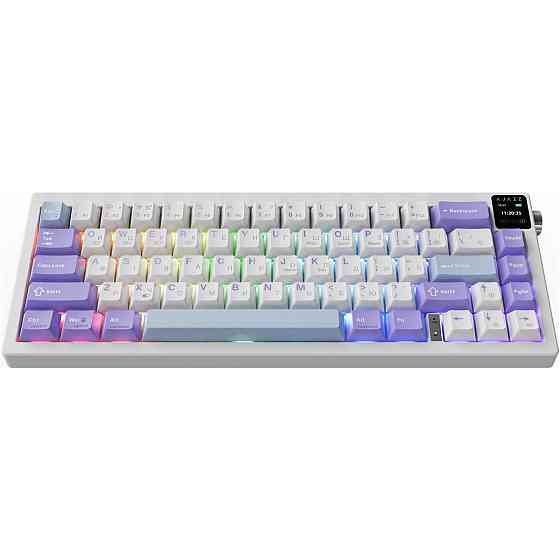 Клавіатура бездротова Ajazz AK650 Flying Fish Switch Purple (AK650-FF-PWB) ( білий, фіолетовий ) Харьков
