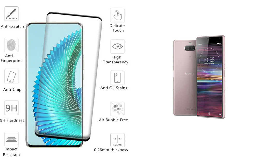 Захисне скло HyperGlass Pro для Sony Xperia 10 I4113, Xperia 10 Plus I4213 – максимальна чутливість та захист Київ - фото 2