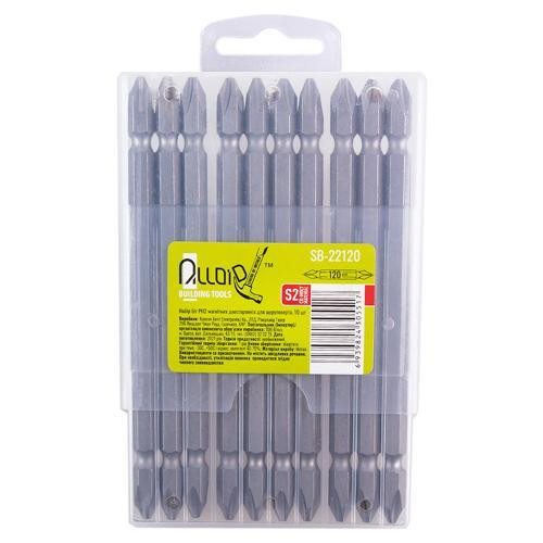 Alloid. Набір біт магнітних двосторонніх для шуруповерта PH2 120мм, S2 (10шт) Одесса - изображение 2