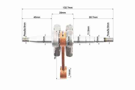 Колінвал 137/142 - полегшений Київ