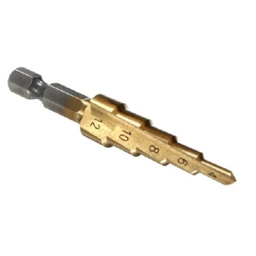 Ступеневе сверло для отворів у металі 4-12мм Київ - фото 2