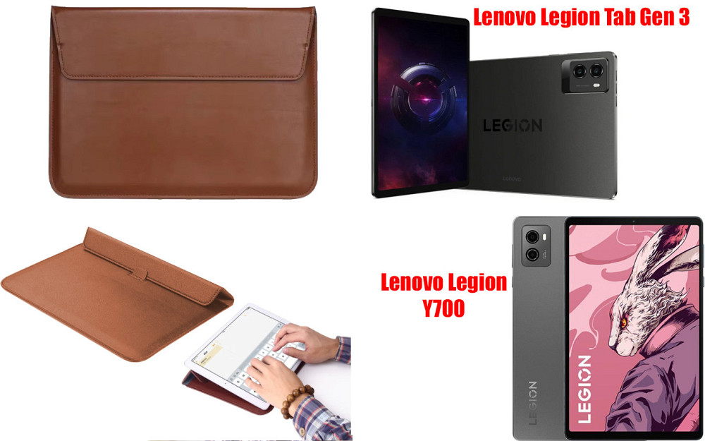 Чохол-конверт VitoCase для Lenovo Legion Y700, Legion Tab Gen 3, з функцією підставки для планшета Коричневий Київ - фото 1