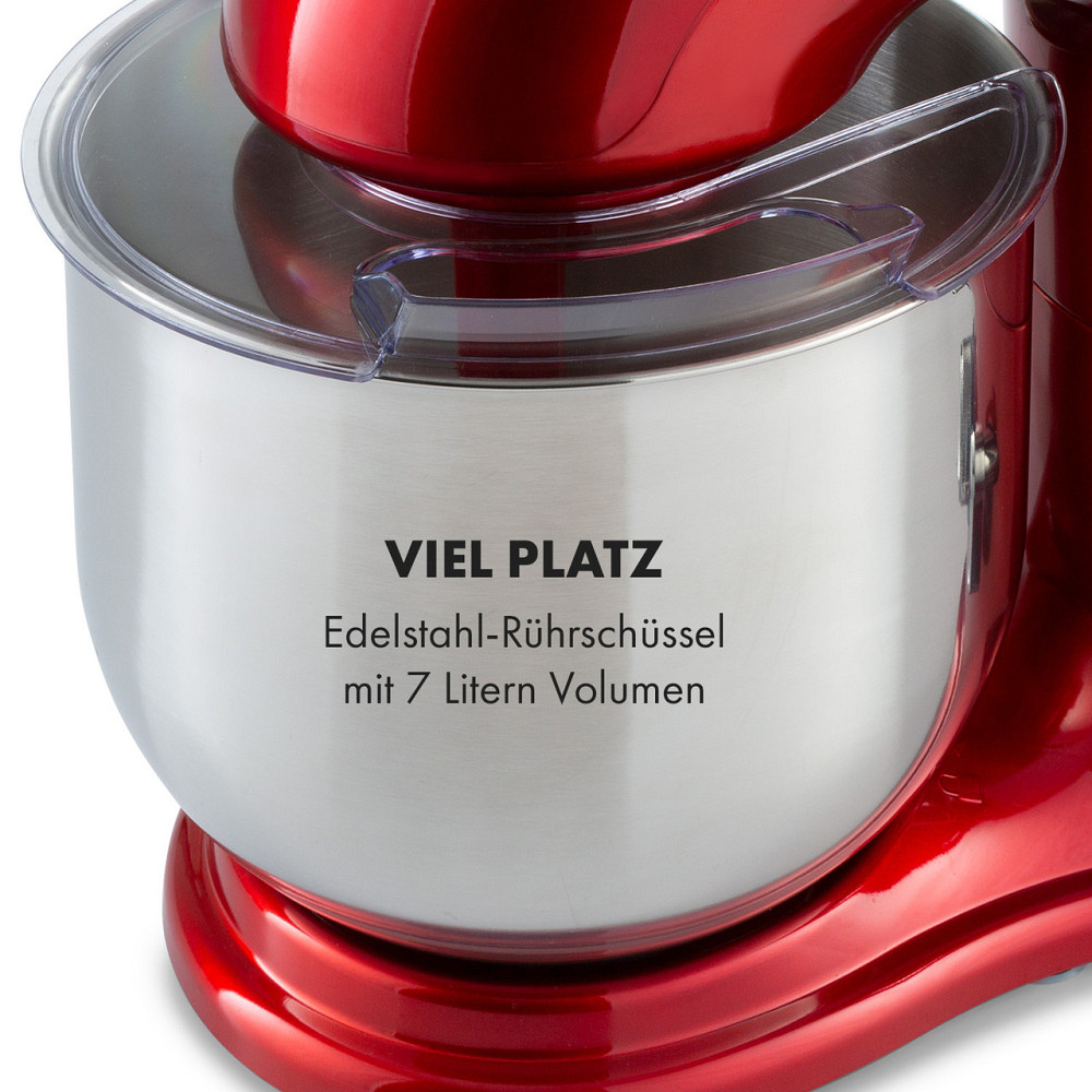 Кухонний комбайн Delfino 1800 Вт 6 швидкостей 7 літрів Червоний (Німеччина, читати опис) Рівне - фото 5